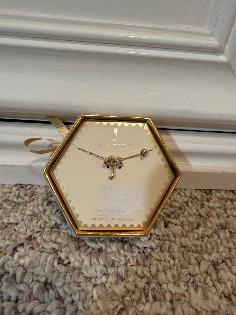 a new day Gold Initial J Necklace